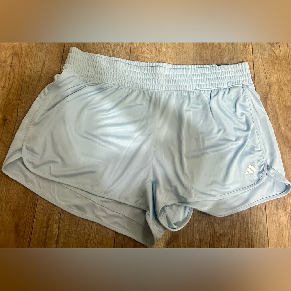 NWT Women’s Adidas Wonder Blue Athletic Pacer Shorts - 3X